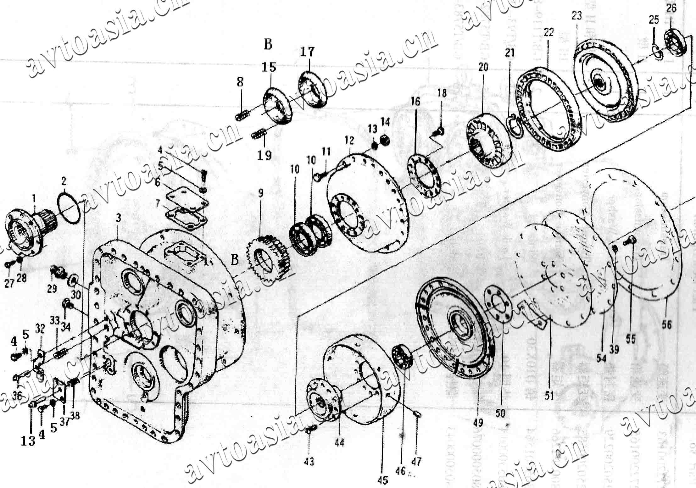 Коробка передач xcmg lw300f схема