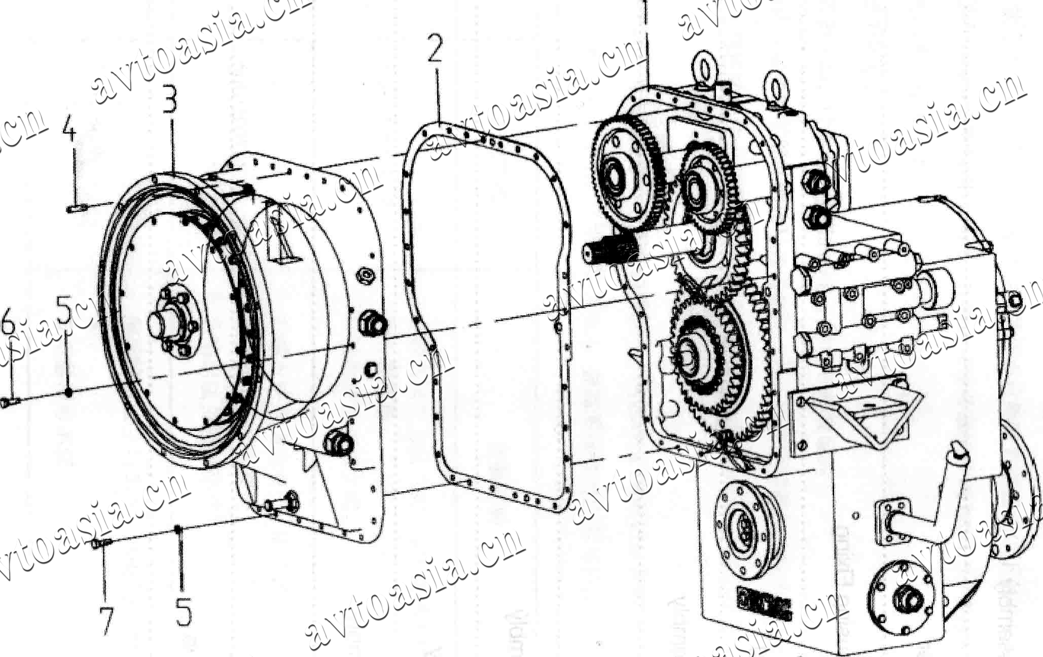 Коробка передач xcmg lw300f схема